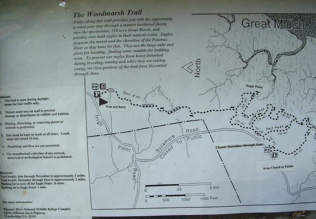 photo of Woodmarsh Trail sign