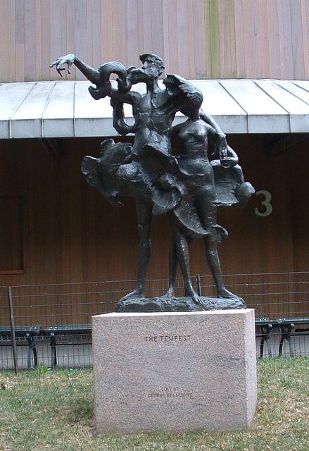 photo of The Tempest statue, Central Park, NYC