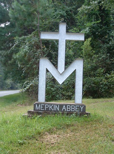 Mepkin Abbey sign