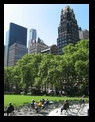 Bryant Park, behind New York Public Library, NYC